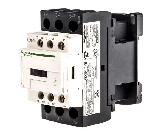 63-7522-30 Schneider Electric 3 Pole Contactor, 25 A, 24 V ac Coil, TeSys D, 3NO, 11 kW LC1D25B7