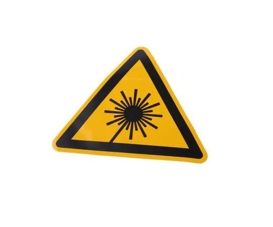63-7531-83 Wolk 21.0204 1 x Laser Radiation Hazard Sign, Black/Yellow Self-Adhesive PVC 21.0204
