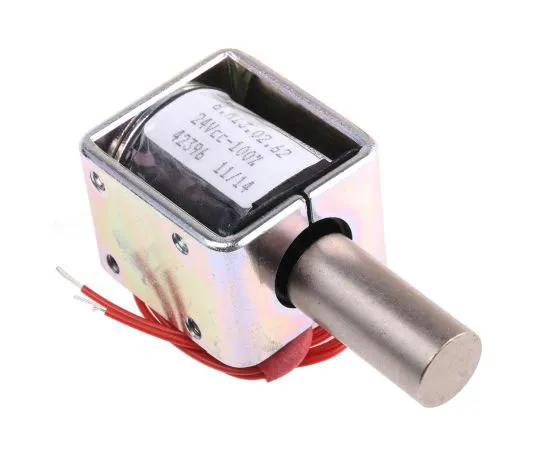 63-7483-08 Push Action DC D-Frame Solenoid, 9mm stroke, 6.5W, 24 V dc 8.M13 02 62 24 VCC 100%