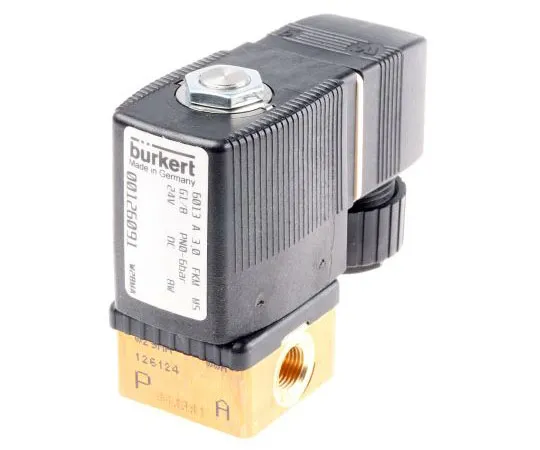63-7482-87 Burkert Solenoid Valve 126091, 2 port , NC, 24 V dc, 1/8in 126091