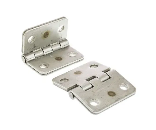 63-7515-22 RS PRO Stainless Steel Hinge with a Fixed Pin Weld-on, 75mm x 90mm x 6mm 379-9315