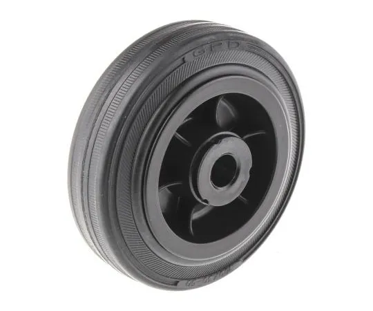 63-7461-85 LAG Black Rubber Castor Wheels 13108, 75kg 13108