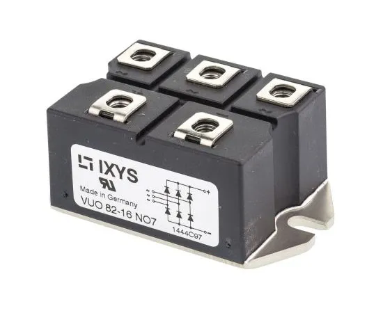 63-7359-58 IXYS VUO82-16NO7, 3-phase Bridge Rectifier Module, 88A 1600V, 5-Pin PWS D VUO82-16NO7