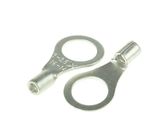 63-7423-60 RS PRO Uninsulated Crimp Ring Terminal, 1.5mm² to 2.5mm², 16AWG to 14AWG, M8 Stud Size 208-2587