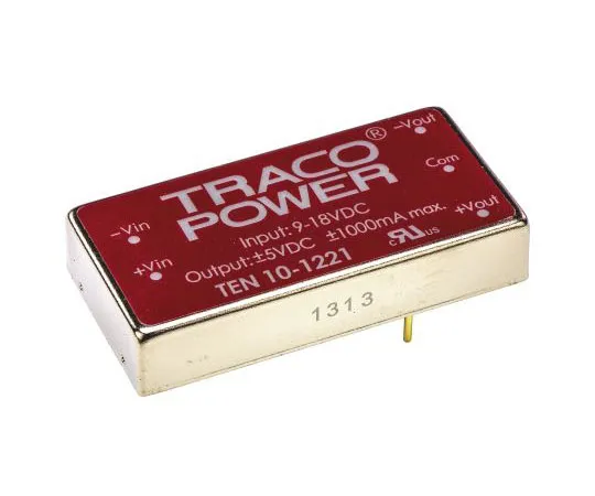 63-7443-25 TRACOPOWER TEN 10 10W Isolated DC-DC Converter Through Hole, Voltage in 9 → 18 V dc, Voltage out ±5V dc TEN 10-1221
