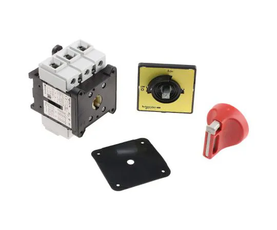 63-7462-74 3 Pole Panel Mount Non F***d Isolator Switch, 63 A, 30 kW, IP20, IP65 VCF3