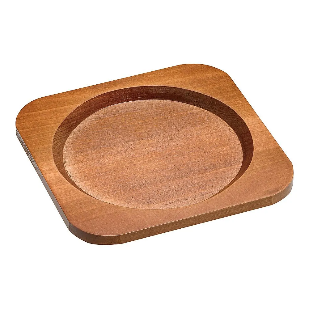 62-6731-08 Paella Nabe Special Wooden Platform 20 cm