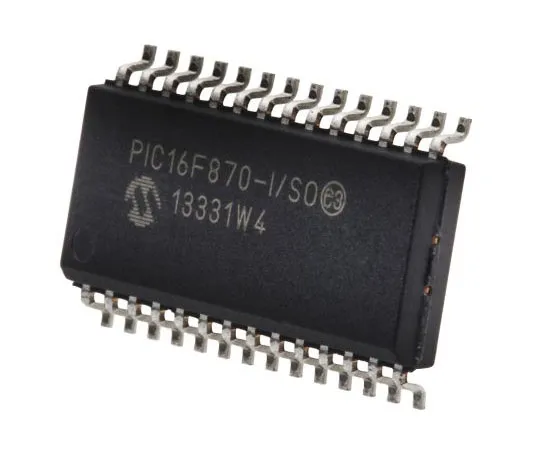 63-7514-75 Microchip PIC16F870-I/SO, 8bit PIC Microcontroller, 20MHz, 2K x 14 words, 64 x 8 words Flash, 28-Pin SOIC PIC16F870-I/SO