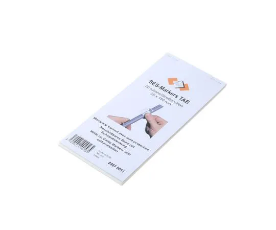 63-7489-23 SES Sterling Adhesive Cable Marker Clear 8 → 38mm Dia. Range 3070051000