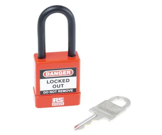 63-7406-05 1 Lock, 6mm Shackle PVC, Standard Steel Safety Lockout Padlock 175-1182