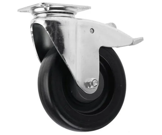 63-7489-66 Tente Braked Swivel Swivel Castor, 100kg Load Capacity, 125mm Wheel Diameter 2477UYP125P50