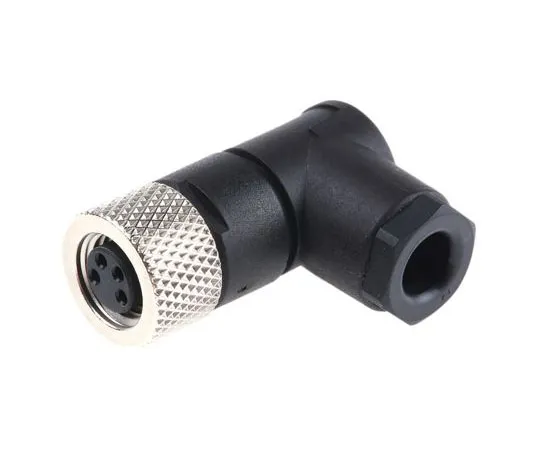 63-7486-06 Binder 768 Series M8 Cable Mount Connector, 4 contacts Socket 99 3378 0 004