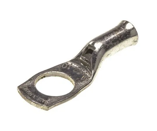 63-7486-45 TE Connectivity XCT Series Uninsulated Tubular Ring Terminal, 10mm Stud Size, 10mm² to 10mm² Wire Size 710031-8