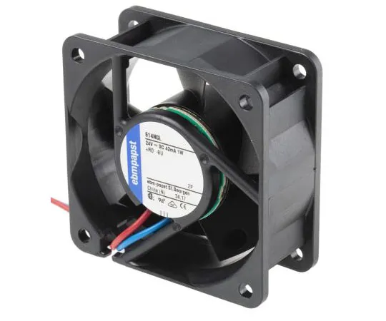63-7495-82 ebm-papst 600N Series Axial Fan, 60 x 60 x 25.4mm, 21m³/h, 1W, 24 V dc 614NGL