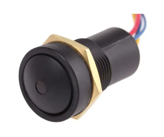 63-7436-45 ITW Single Pole Double Throw (SPDT) Momentary Green LED Push Button Switch, 16 (Dia.)mm, Panel Mount 49-59311G