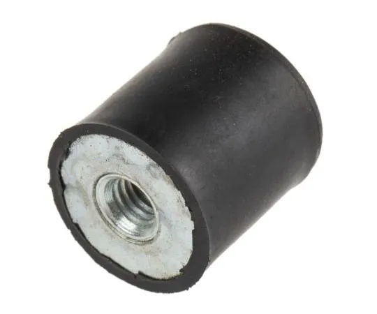 63-7385-60 RS PRO 20mm Shock Mount M6 20mm Diameter 12.65 kg, 27 kg Compression Load, Female to Female Natural Rubber 162-3237