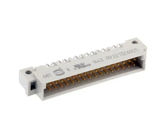 63-7360-10 Harting 32 Way 2.54mm Pitch, Type 2B Class C2, 2 Row, Right Angle DIN 41612 Connector, Plug 9221326921