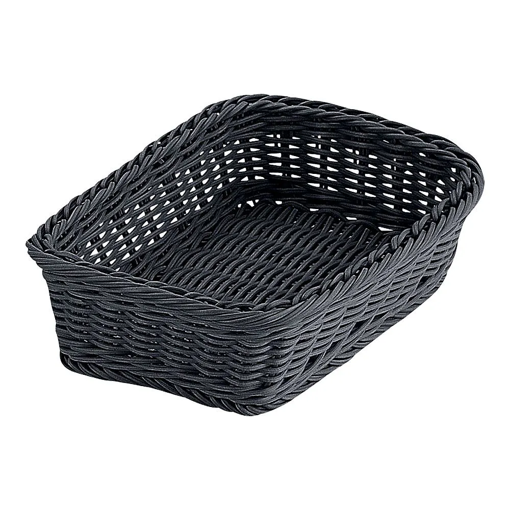 62-6403-27 PP Square Basket Black 24 Type RE-333-BK