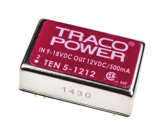 63-7472-44 TRACOPOWER TEN 5 6W Isolated DC-DC Converter Through Hole, Voltage in 9 → 18 V dc, Voltage out 12V dc TEN 5-1212