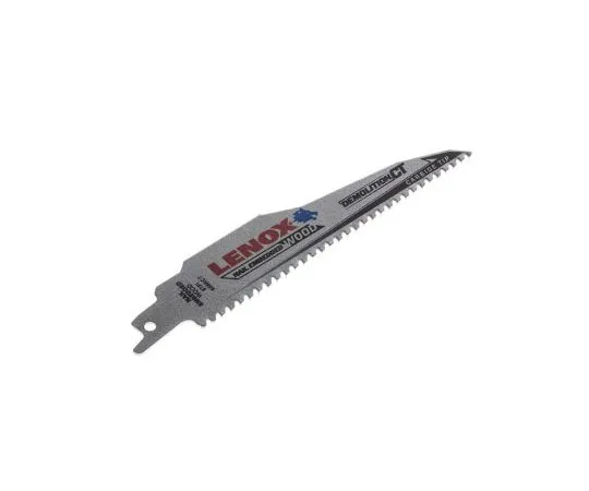 63-7404-12 Lenox 152mm Cutting Length bimetal, Reciprocating Saw Blade, 6 Teeth Per Inch, Pack of 1 1832118
