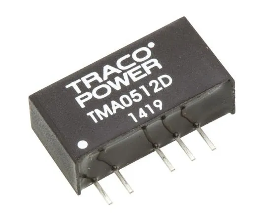 63-7413-67 TRACOPOWER TMA 1W Isolated DC-DC Converter Through Hole, Voltage in 4.5 → 5.5 V dc, Voltage out ±12V dc TMA 0512D