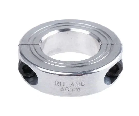 63-7541-97 Ruland Collar Two Piece Clamp Screw, Bore 30mm, OD 54mm, W 15mm, Aluminium MSP-30-A