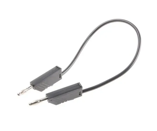 63-7499-45 Hirschmann Test & Measurement Test lead, 16A, 60V dc, Black, 25cm Lead Length 934058100