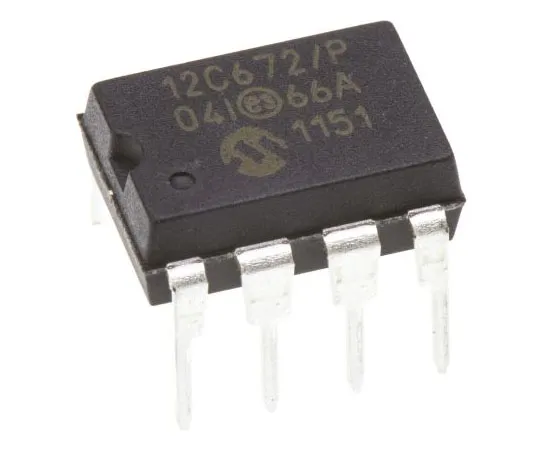 63-7492-35 Microchip PIC12C672-04I/P, 8bit PIC Microcontroller, 4MHz, 2048 EPROM, 8-Pin PDIP PIC12C672-04I/P