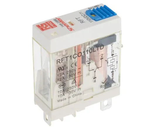 63-7372-01 RS PRO SPDT Non-Latching Relay Plug In, 110V dc Coil, 10A 144-1596