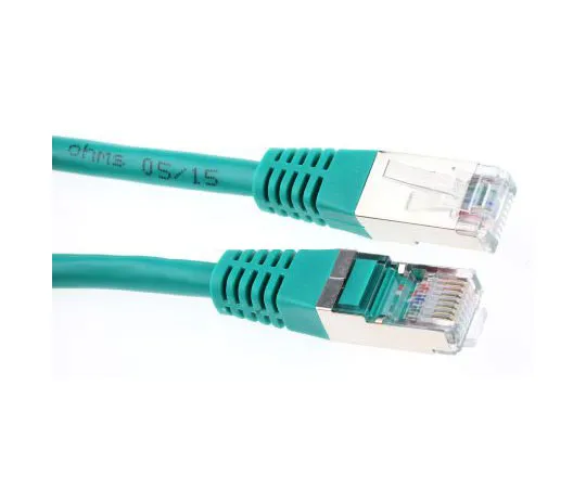 63-7473-73 Decelect Forgos Green PVC Cat5 Cable FTP, 2m Male RJ45/Male RJ45 CR503B2CVT
