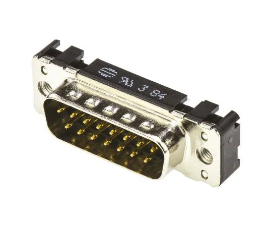 63-7382-52 Harting 15 Way Through Hole PCB D-sub Connector Plug, 2.74mm Pitch, with M3 Threaded Inserts 9652217701