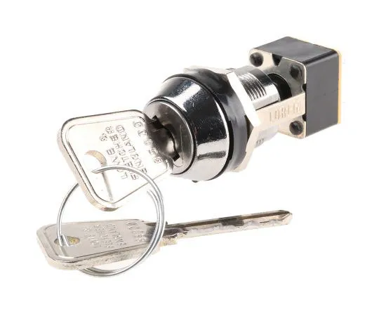63-7412-88 Key Switch, DPCO, 4 A @ 250 V ac 2-Way, -25 → +85°C MSL8606B
