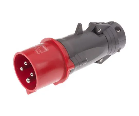 63-7414-27 Legrand HYPRA Series, IP44 Red Cable Mount 3P+E Industrial Power Plug, Rated At 32A, 415 V 0 529 43