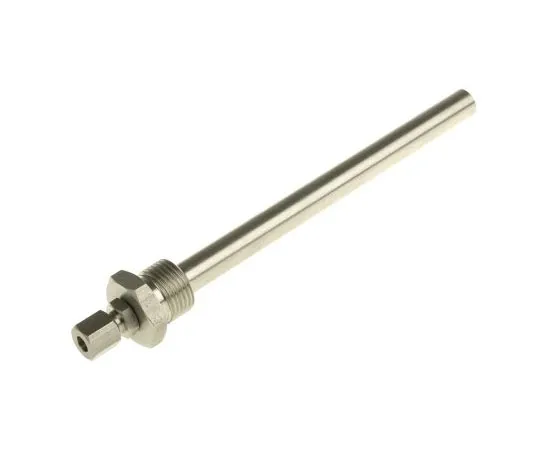 63-7496-10 RS PRO Stainless Steel Thermopocket for *** with Temperature Sensor With 6mm Probe Diameter, 1/2 BSP 338-9508