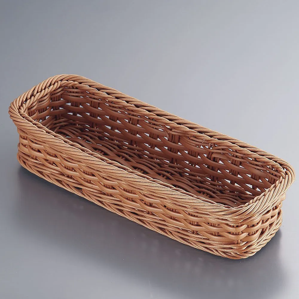 62-6730-06 PP Cutlery Basket Brown Large Serves 4 CB-004-BR
