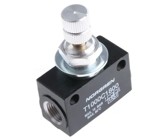 63-7425-55 Norgren T1000 Series Flow Regulator, G 1/8 Female Inlet Port x G 1/8 Female Outlet Port T1000C1800