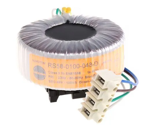 63-7505-84 1 Output Toroidal Transformer, 100VA, 48V ac 58-0100-048-D