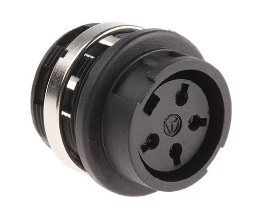 63-7465-62 Amphenol C091B Series M16 Panel Mount Connector, 4 contacts Socket T3327000