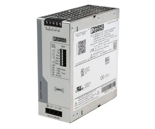 63-7390-34 Phoenix Contact, QUINT4-PS/3AC/24DC/10 PSU, 24V dc Output Voltage, 10A output current 2904621