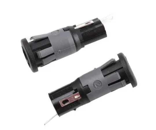 63-7513-44 Bulgin FX0458 Series 16A Slotted Cap Panel Mount Fuse Holder for 5 x 20mm Fuse, PC2 FX0458/2