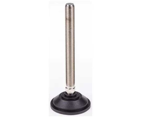 63-7492-55 Nu-Tech Engineering Nickel Plated Steel Adjustable Feet A090/001 70mm Dia. 186mm 1500kg Static load Capacity ,150mm M16 A090/001