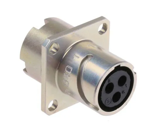 63-7406-24 Souriau 840 Series Panel Mount Connector, 3 contacts Socket 84011172