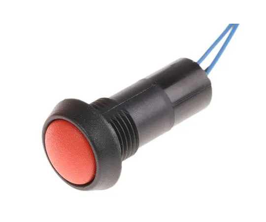 63-7457-71 ITW Single Pole Double Throw (SPDT) Momentary Red LED Miniature Push Button Switch, 13.6 (Dia.)mm, Panel Mount 59-532