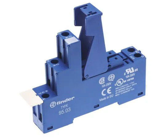63-7527-80 Finder Relay Socket, 250V ac for *** with 40.31 Series Relay 95.03.SPA