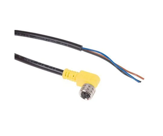 63-7471-09 Brad Right Angle M8 to Unterminated Cable assembly, 3 Core 2m Cable 1200270090