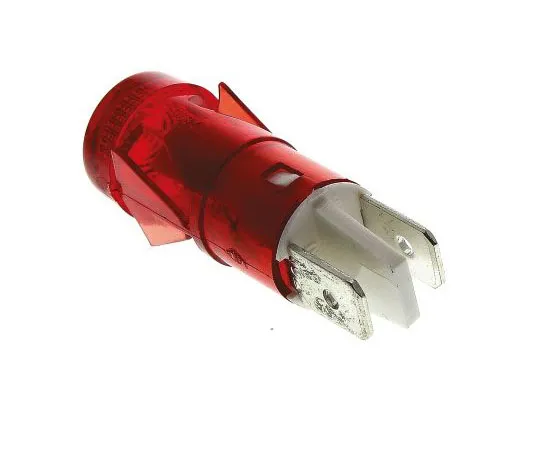63-7440-36 Arcolectric Red neon Indicator, Tab Termination, 230 V ac, 12.7mm Mounting Hole Size C287000NAD
