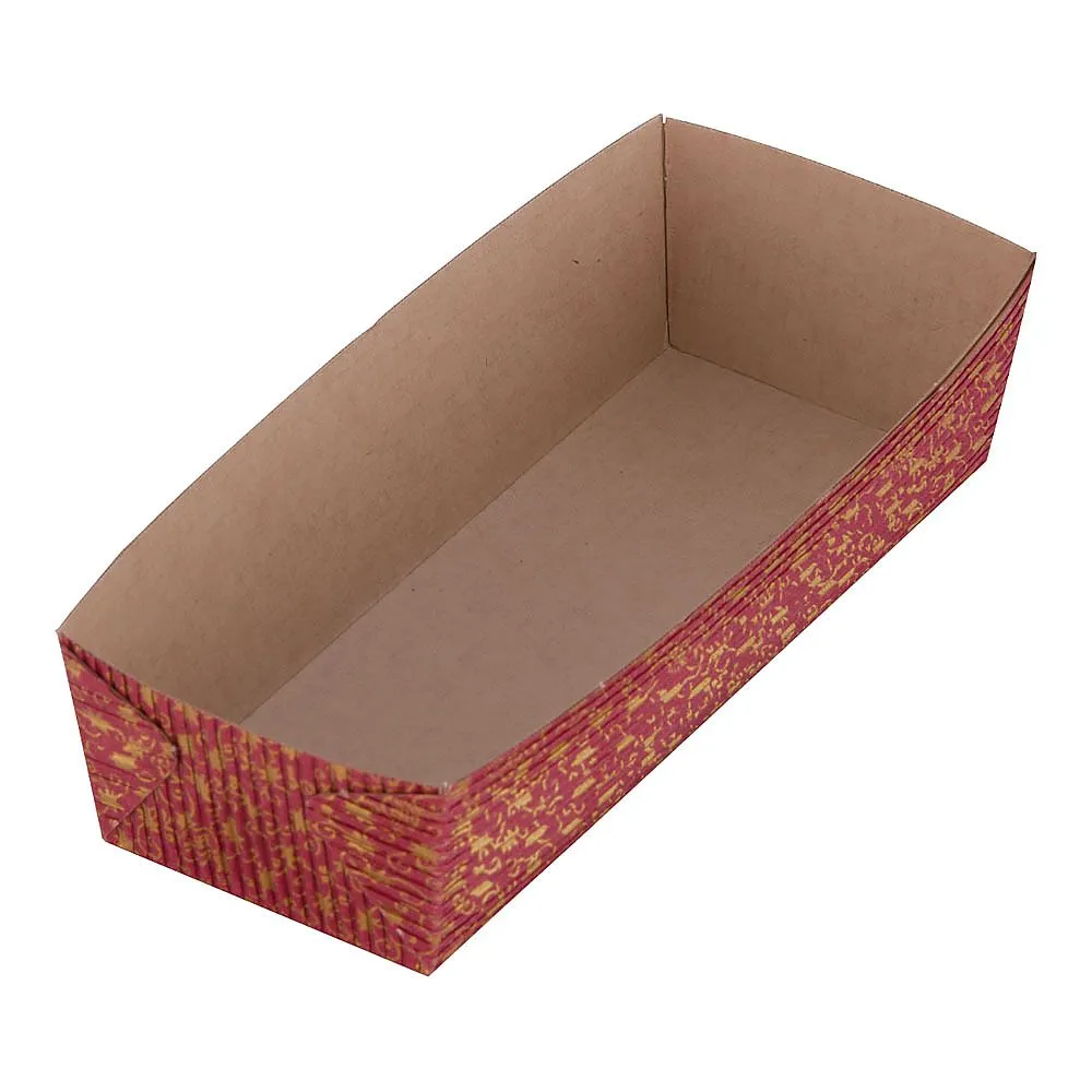 62-6576-99 Baking Tray Leaf Pattern Longitudinal Type (50 Sheets) CT-207