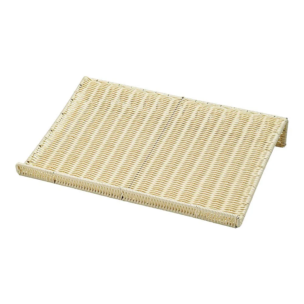 62-6581-11 Resin Horizontal French Pan Stand Shallow Type (White)