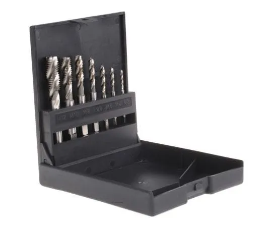 63-7497-61 RS PRO 7 Piece M12 HSS Spiral Flute Tap Set 340-6568