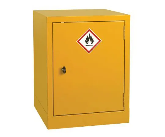 63-7537-73 RS PRO Yellow Steel Lockable 1 Doors Flammable Cabinet, 609mm x 457mm x 457mm 424-5370
